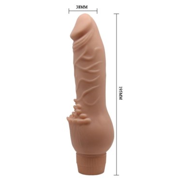 Realistyczny penis z wypustkami do łechtaczki 19cm